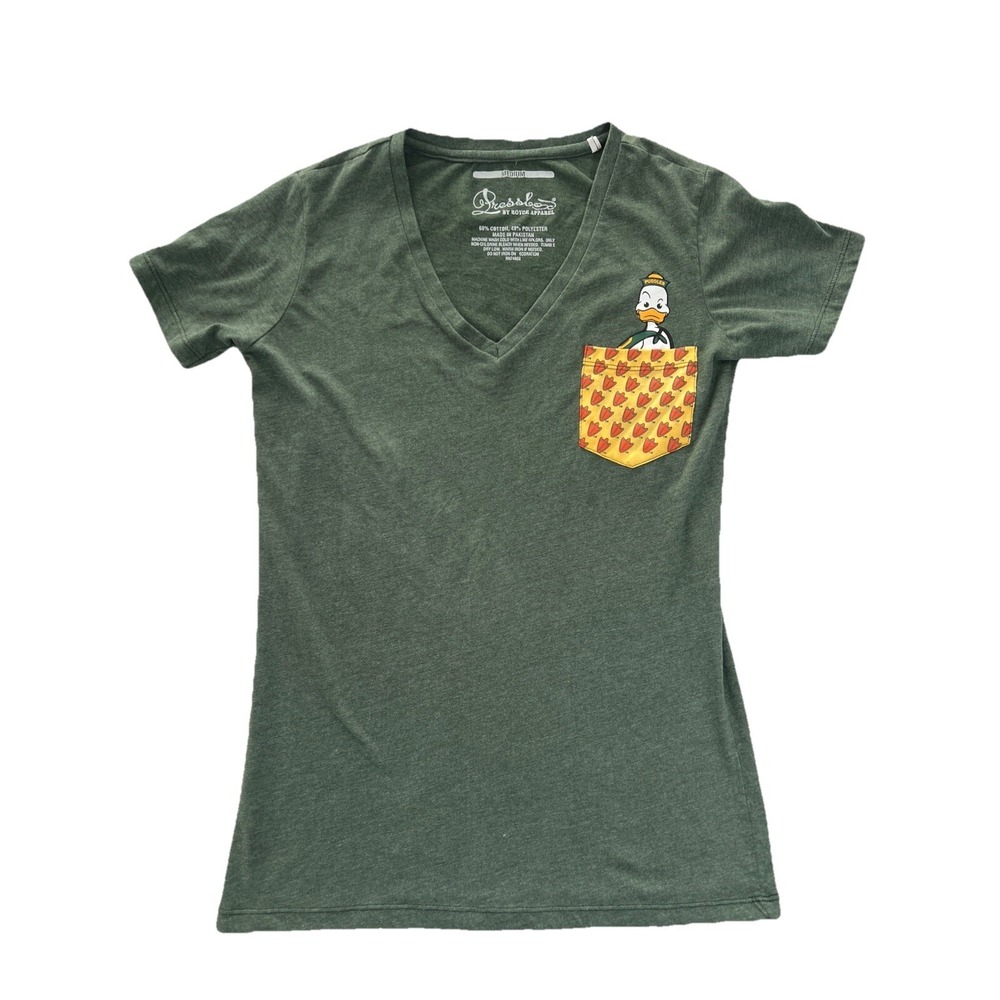 University of Oregon Fighting Ducks T Shirt Adult Womens Medium Green